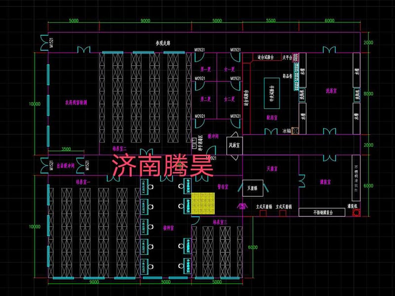 1000平米小黄片在线播放室平面设计图